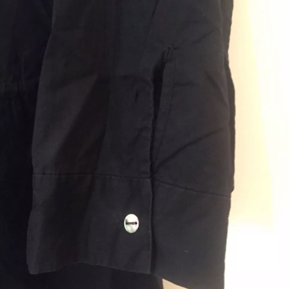 DKNY PURE Line Black Dress. 100% cotton. Sz2 - Picture 2 of 7